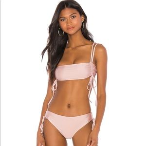 Revolve, Tularosa, dusty rose bikini.